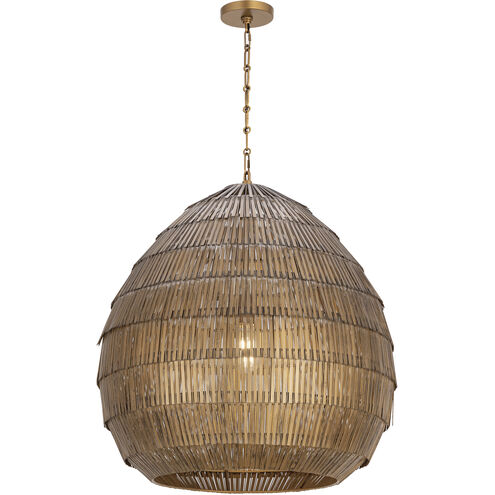 Gilda 1 Light 24 inch Antique Brass Single Pendant Ceiling Light
