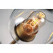 Savvy LED Antique Brass and Black Wall Sconce Wall Light