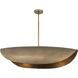 Denarii 2 Light 43 inch Natural Gold Linear Pendant Ceiling Light