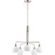 Coraline 5 Light 26.75 inch Satin Nickel Chandelier Ceiling Light