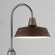 Pier M 1 Light 20.25 inch Empire Bronze with Black Outdoor Post Lantern in Empire Bronze and Black, Post Lantern