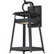 Pagoda LED 15.5 inch Black Outdoor Wall Mount