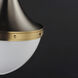 Conrad 1 Light 15 inch Satin Nickel and Satin Brass Single Pendant Ceiling Light
