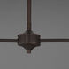 Saxon 2 Light 62 inch Oil Rubbed Bronze Linear Pendant Ceiling Light