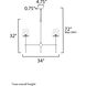 Huntington 6 Light 34 inch Satin Nickel Chandelier Ceiling Light