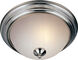 Essentials - 584x 1 Light 11.5 inch Satin Nickel Flush Mount Ceiling Light in Ice