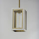 Neoclass 1 Light 7 inch White and Gold Outdoor Pendant