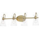 Ava 4 Light 30.7 inch Natural Aged Brass Bath Vanity Light Wall Light