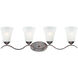 Vital 4 Light 31.5 inch Oil Rubbed Bronze Bath Vanity Wall Light