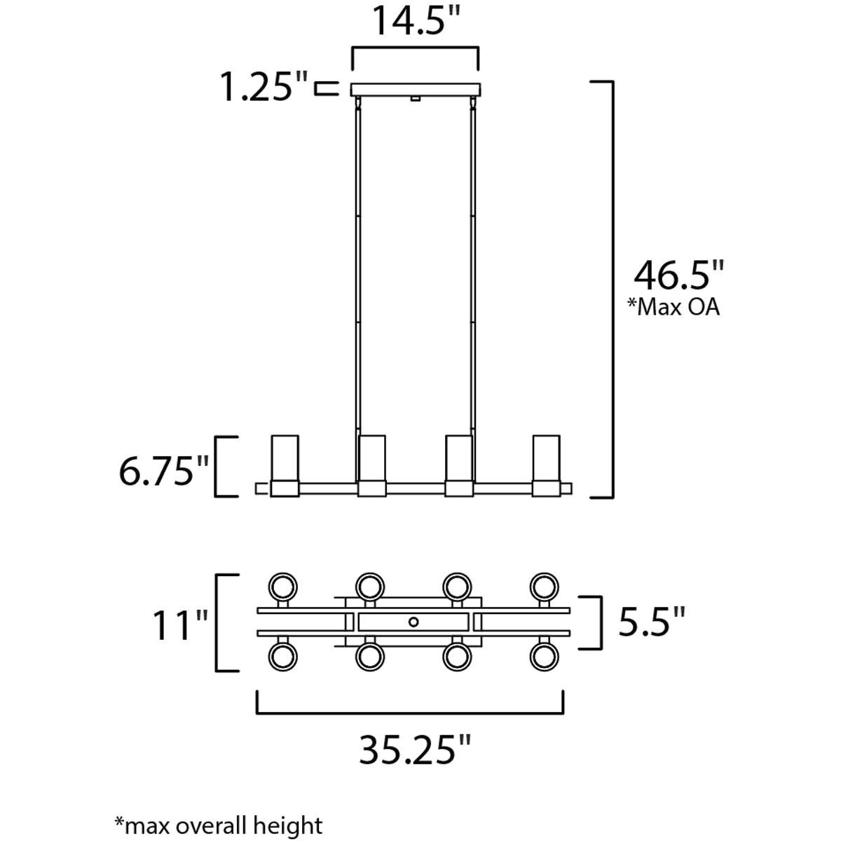 Sync LED 11.5 inch Polished Chrome Single-Tier Chandelier Ceiling Light