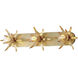 Paloma 3 Light 31.75 inch Gold Leaf Bath Vanity Wall Light
