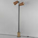 Scout 70.75 inch 8 watt Weathered Wood and Tan Leather Floor Lamp Portable Light