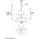 Vital 9 Light 26 inch Satin Nickel Chandelier Ceiling Light