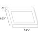 Wafer LED 6.25 inch Black Flush Mount Ceiling Light