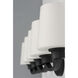 Shelter 5 Light 37.5 inch Black Bath Vanity Wall Light