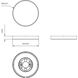 Slab LED 9 inch Natural Aged Brass Flush Mount Ceiling Light