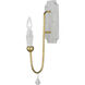 Claymore 1 Light 4.75 inch Claystone and Gold Leaf Wall Sconce Wall Light