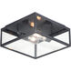 Catalina 2 Light 13 inch Dark Bronze Outdoor Flush Mount