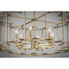 Helix 6 Light 32 inch Bronze Fusion Single-Tier Chandelier Ceiling Light