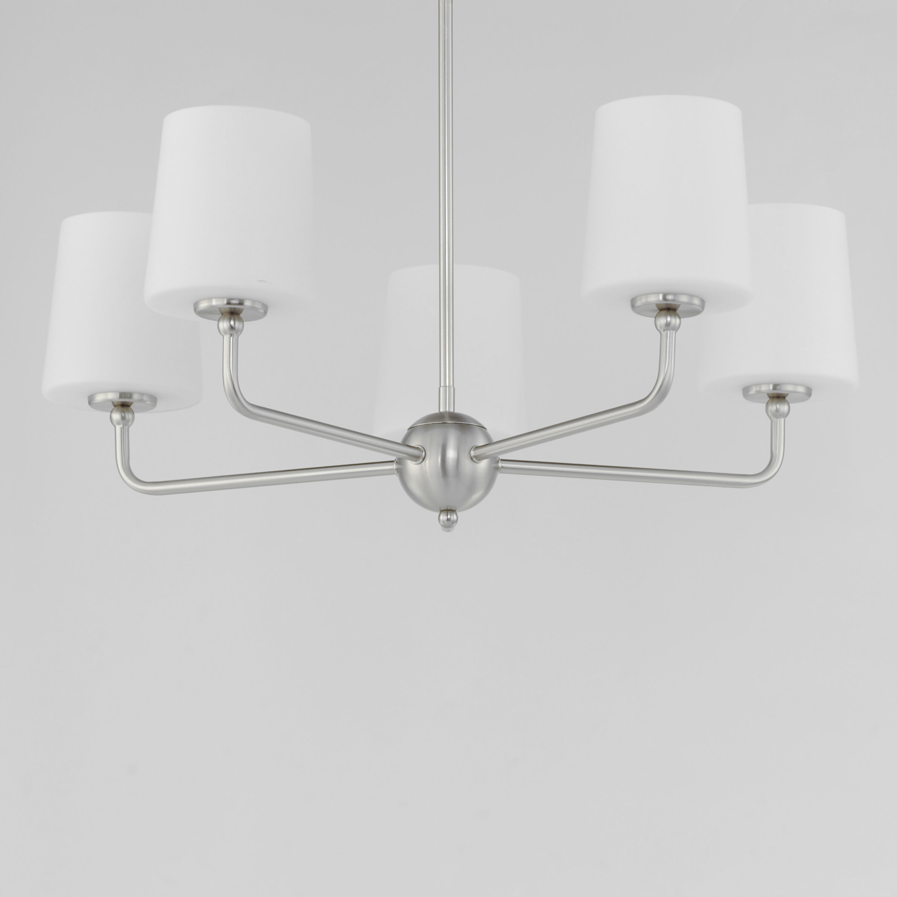 Bristol 5 Light 26.5 inch Satin Nickel Single-Tier Chandelier Ceiling Light