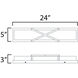Dexter LED 24 inch Black ADA Wall Sconce Wall Light
