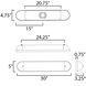 Capsule LED 30 inch Polished Chrome Bath Vanity Wall Light, Utility Items
