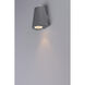 Mini LED 6.25 inch Silver Outdoor Wall Mount