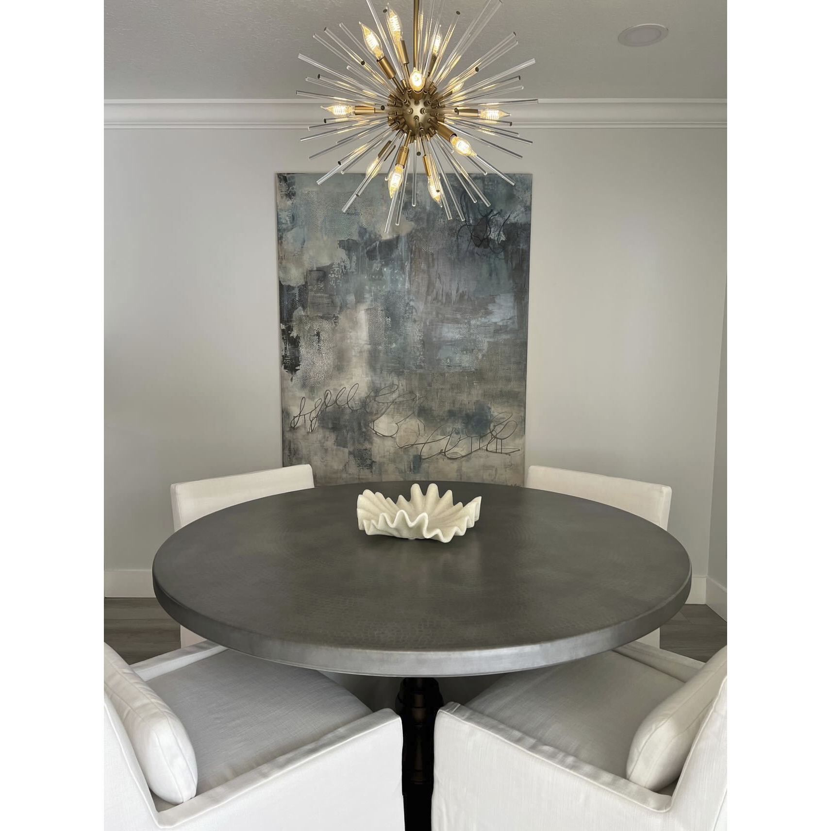 Polaris 12 Light 23 inch Satin Brass Multi-Light Pendant Ceiling Light