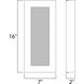 Avenue LED 16 inch Architectural Bronze Outdoor Wall Mount