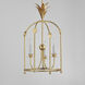 Paloma 3 Light 15 inch Gold Leaf Entry Foyer Pendant Ceiling Light