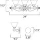 Manor 3 Light 29 inch Oil Rubbed Bronze Bath Vanity Wall Light