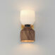 Akimbo 2 Light 6 inch Dark Bronze and Antique Brass Wall Sconce Wall Light