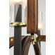 Merge 6 Light 29 inch Bronze/Antique Pecan Chandelier Ceiling Light
