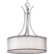 Orion 4 Light 22.5 inch Satin Nickel Single Pendant Ceiling Light