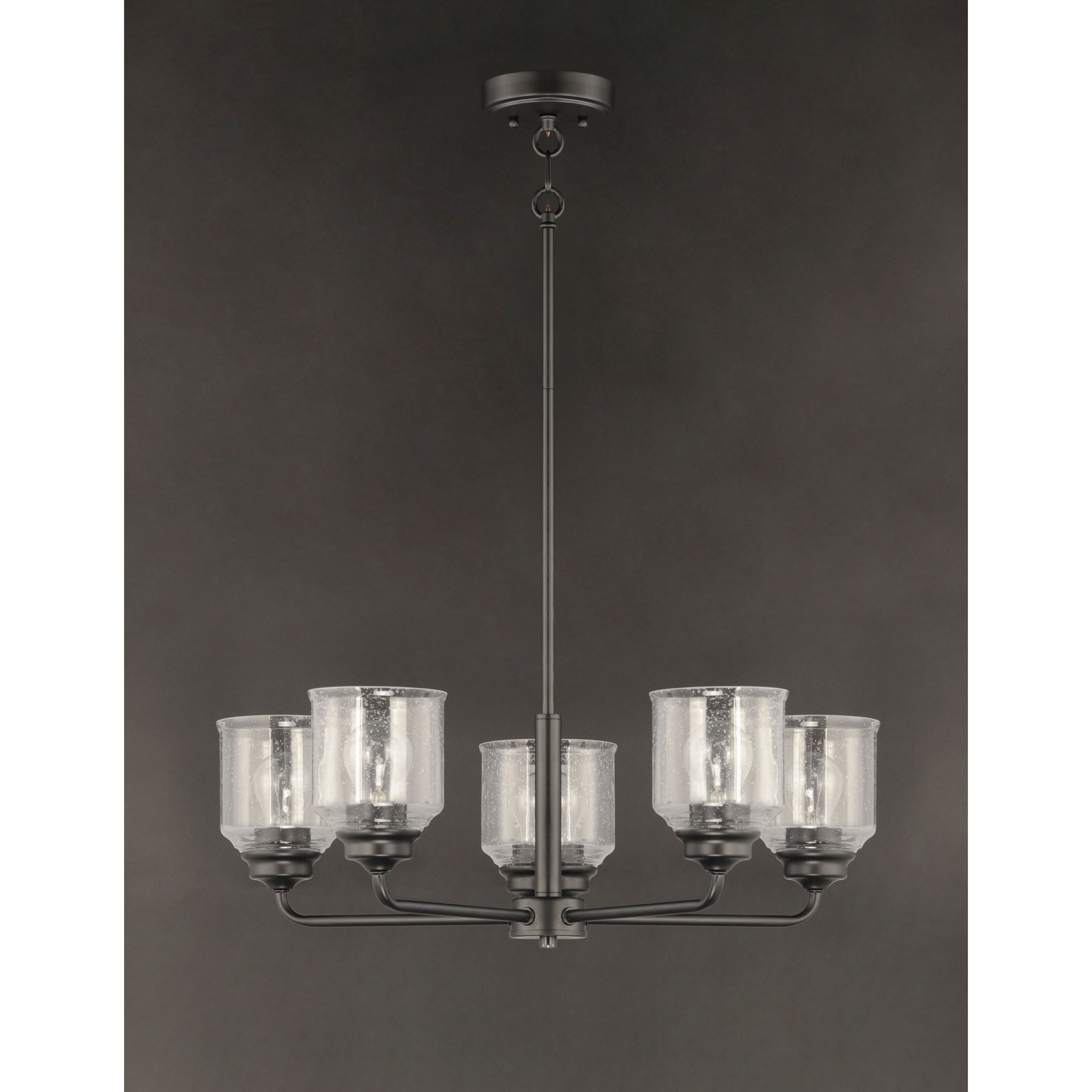 Acadia 5 Light 26 inch Black Chandelier Ceiling Light