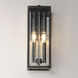 Magnus 2 Light 17 inch Black Outdoor Wall Mount