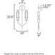 Regent LED 10 inch Light French Gray and Natural Aged Brass ADA Wall Sconce Wall Light