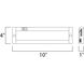 CounterMax MX-L120-EL 120 LED 10 inch Brushed Aluminum Under Cabinet