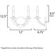 Basque 2 Light 12 inch Driftwood and Anthracite Wall Sconce Wall Light
