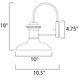 Wharf 1 Light 10 inch Empire Bronze Outdoor Wall Mount