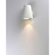 Mini LED 6 inch White Outdoor Wall Mount