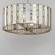 Miramar 4 Light 24.25 inch Capiz and Natural Aged Brass Single Pendant Ceiling Light