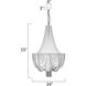 Chantilly LED 34 inch Polished Nickel Entry Foyer Pendant Ceiling Light