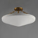 Artemis 3 Light 19.75 inch Natural Aged Brass Semi-Flush Mount Ceiling Light