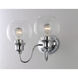 Ballord 2 Light 14 inch Polished Chrome Bath Vanity Wall Light in Clear