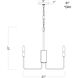 Abner 3 Light 21 inch Natural Aged Brass Chandelier Ceiling Light