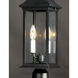 Vicksburg 2 Light 19.75 inch Black Outdoor Pole/Post Mount