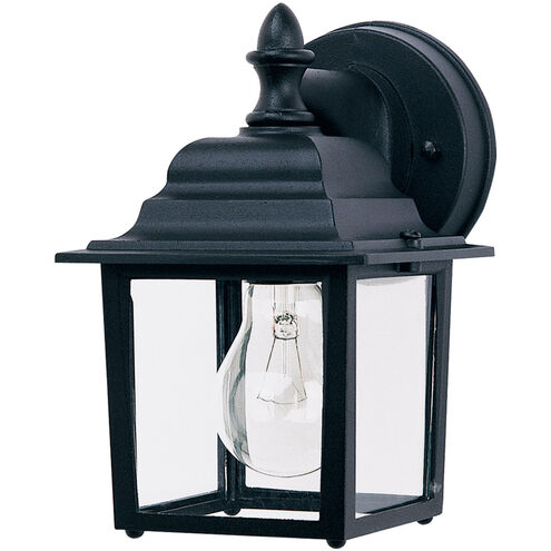 Builder Cast 1 Light 9 inch Black Outdoor Wall Mount