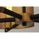 Caspian 5 Light 31.25 inch Oil Rubbed Bronze and Antique Brass Multi-Light Pendant Ceiling Light