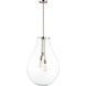 Gourd 3 Light 19.75 inch Satin Nickel Multi-Light Pendant Ceiling Light